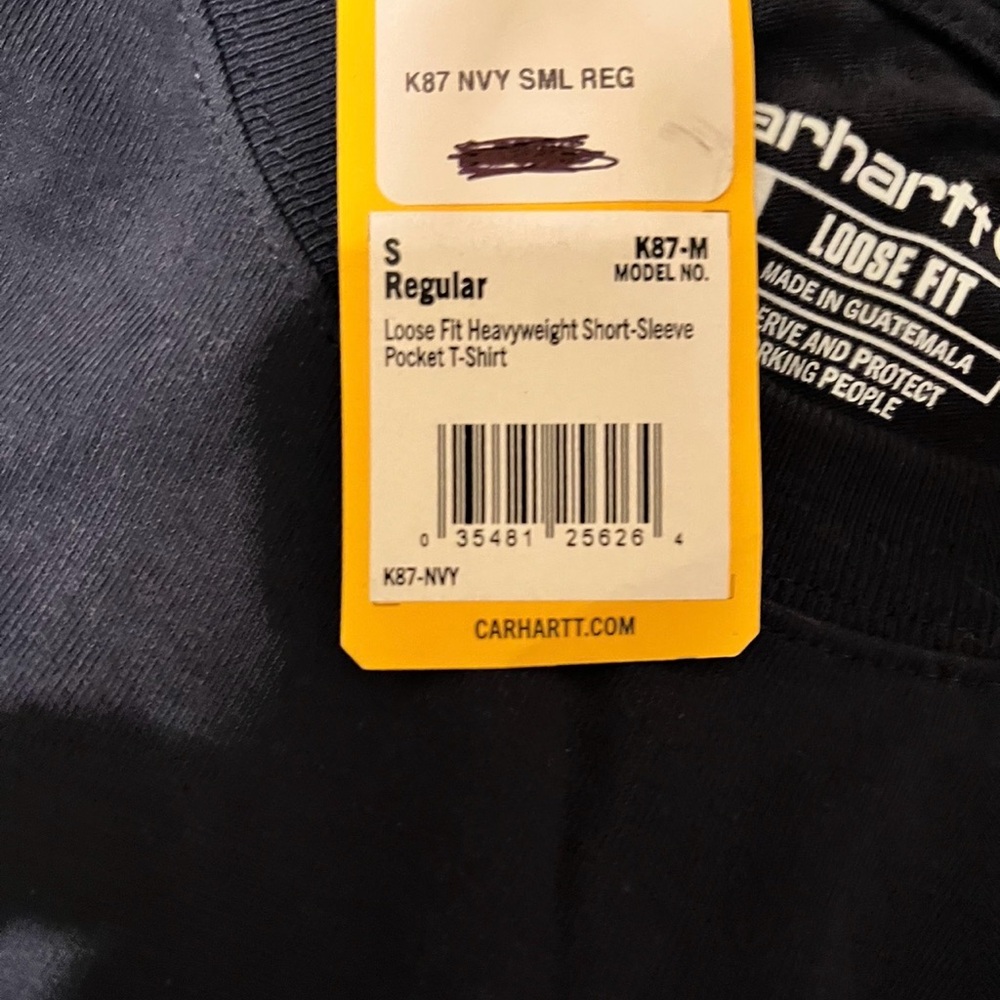 Carhartt Men's K87 Workwear Pocket Short Sleeve T-Shirt Bundle - Picture 5 of 11